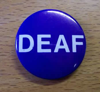 deaf badge
